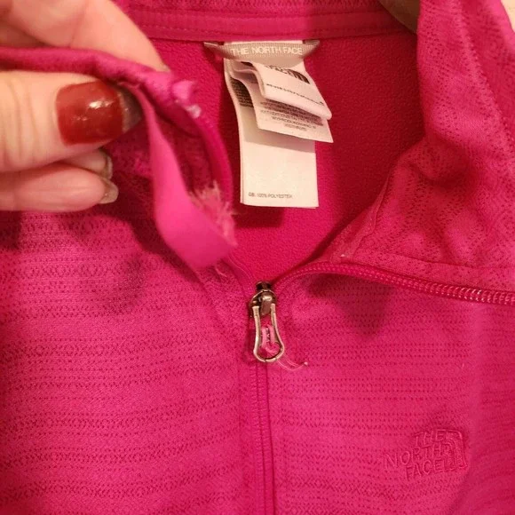 North Face Women's Pink Full Zip Fleece Lined Jacket Size Small - Picture 6 of 11